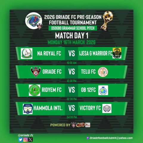 2026 Oriade Pre-Season Football Tournament