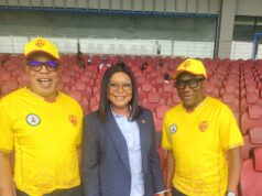 Champions Again! Aisha Falode celebrates Hon. Amadin Desmond Enabulele and Jarret for their immense impact in ensuring Edo Queens reclaimed the NWFL Title!