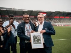 FC Midtjylland Honours FC Ebedei President Barrister Churchill Oliseh